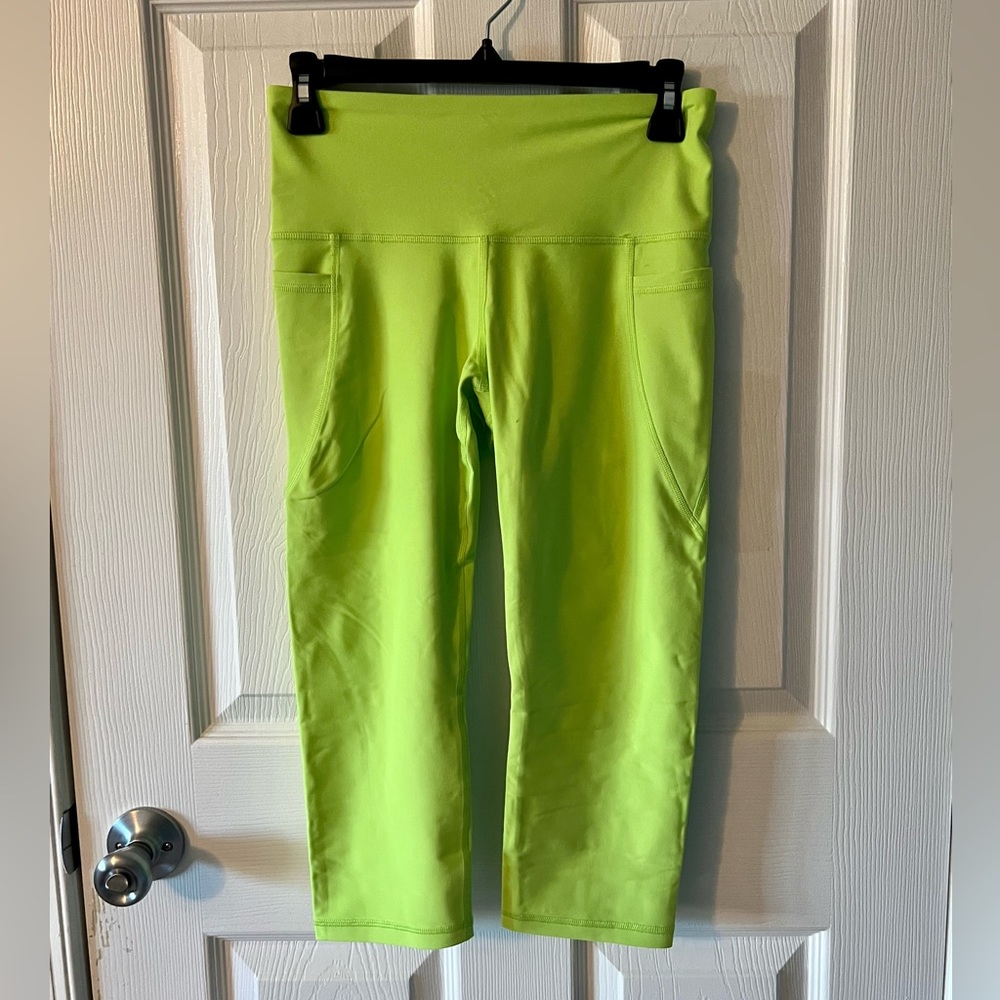 Old Navy Compression Crop Legging (Neon Green)